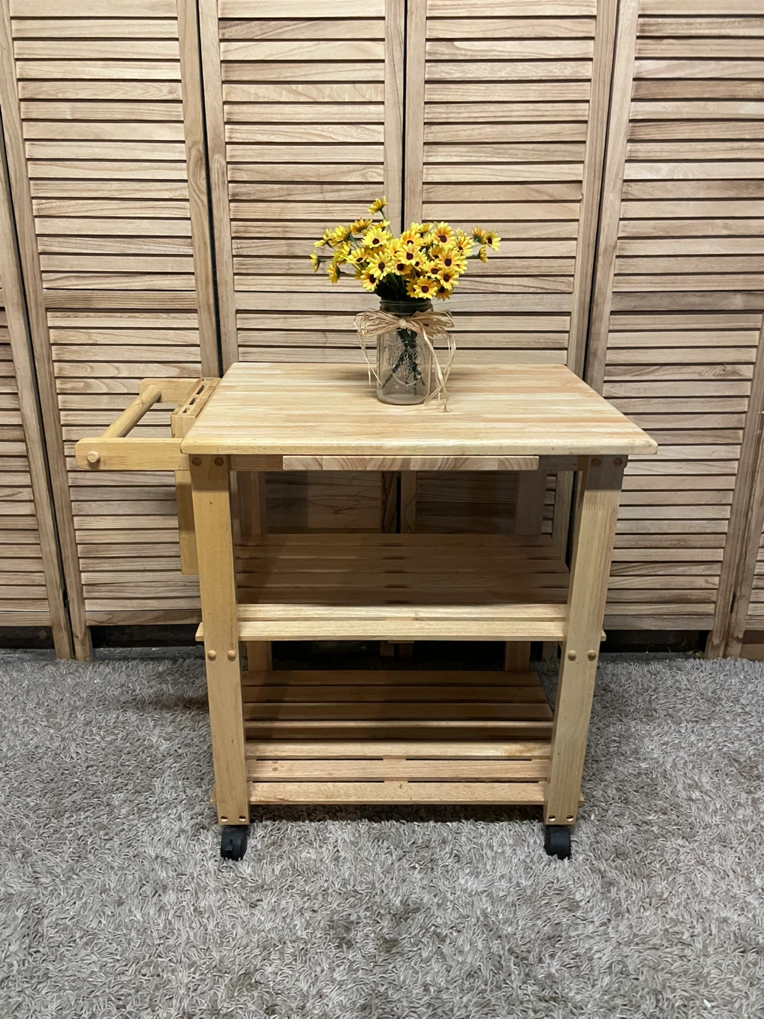 Wooden Kitchen Cart