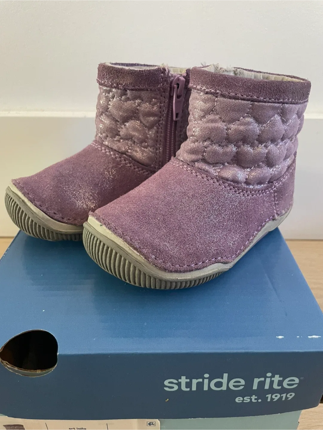 Stride Rite Purple Boots Size 5 image indicator(6)