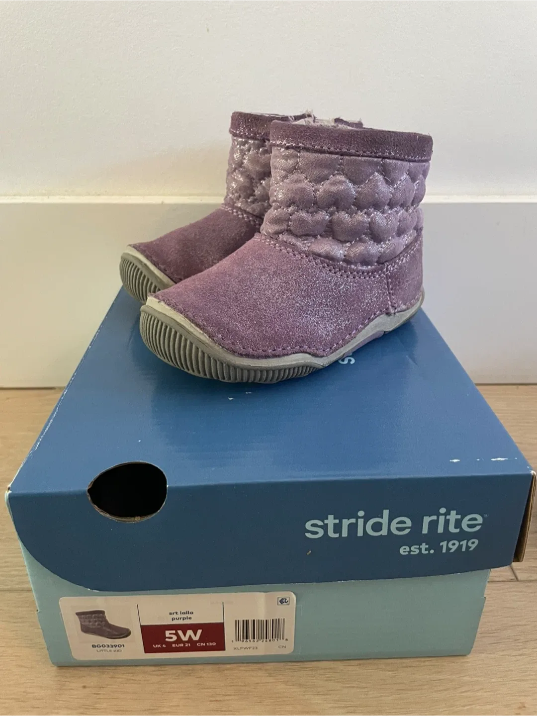 Stride Rite Purple Boots Size 5 image indicator(5)
