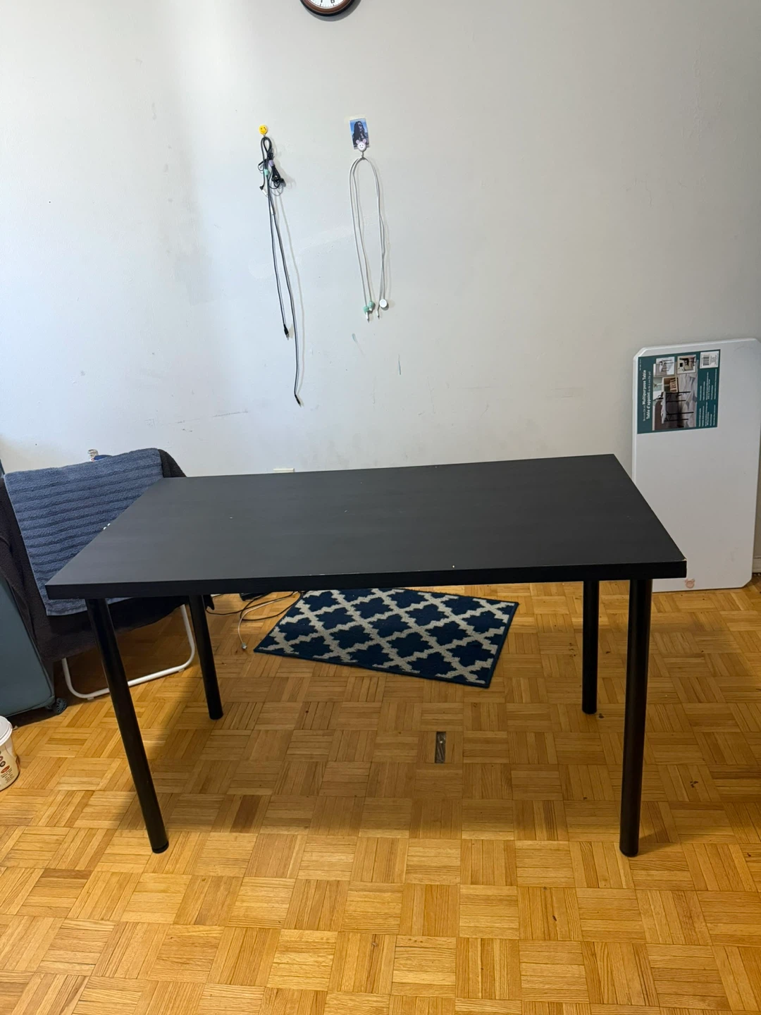 Black Study/Work Desk – Good Condition - photo 2