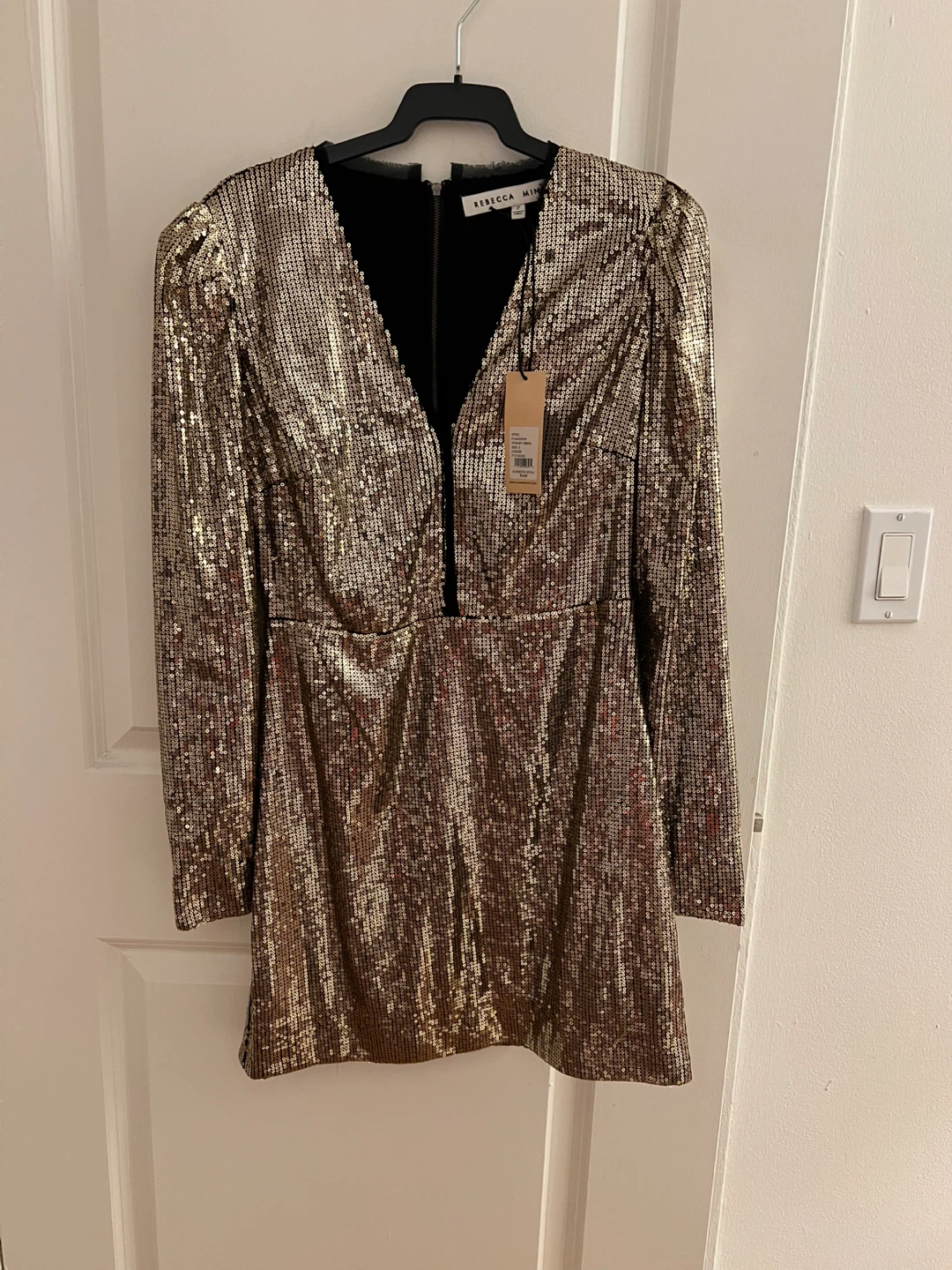 Rebecca Minkoff Sydney Dress - Size 2 Gold