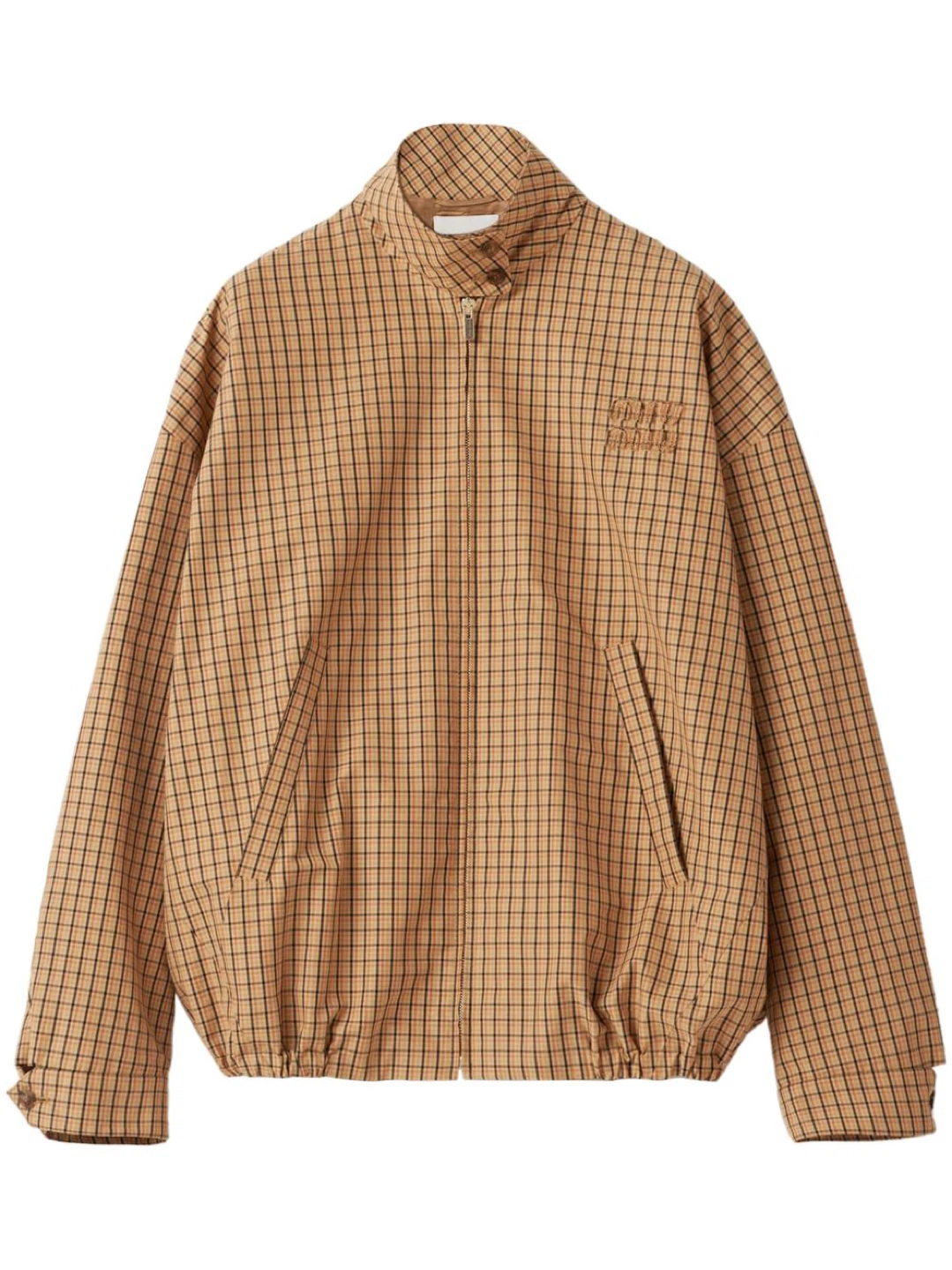 Miu Miu Checked Canvas Blouson Jacket