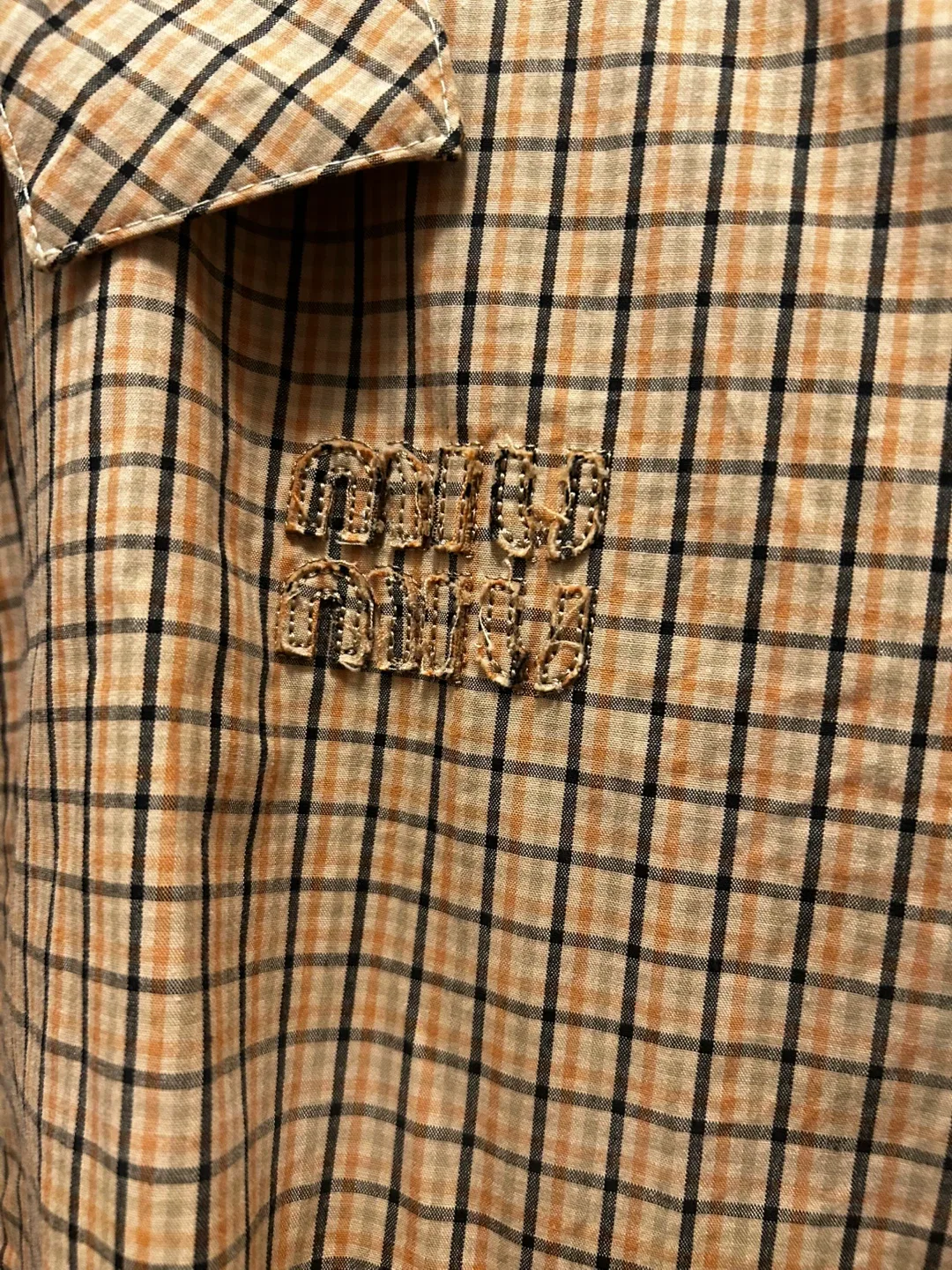 Miu Miu Checked Canvas Blouson Jacket image indicator(5)