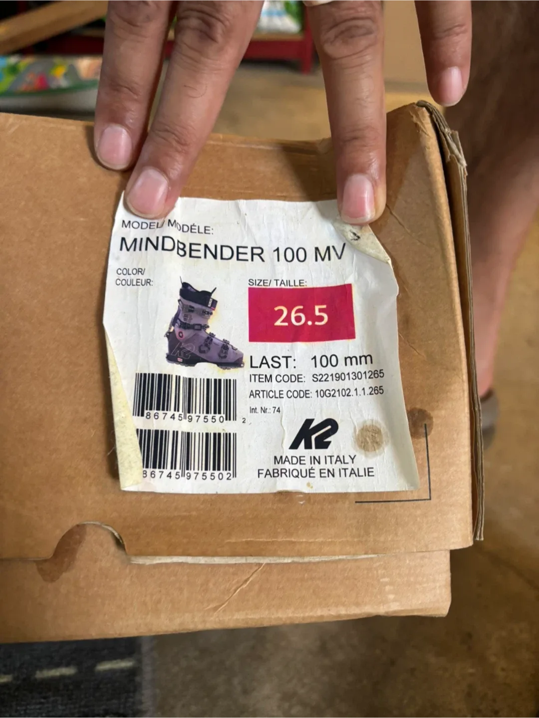 K2 Mindbender 100 Ski Boots - Size 26.5 image indicator(6)