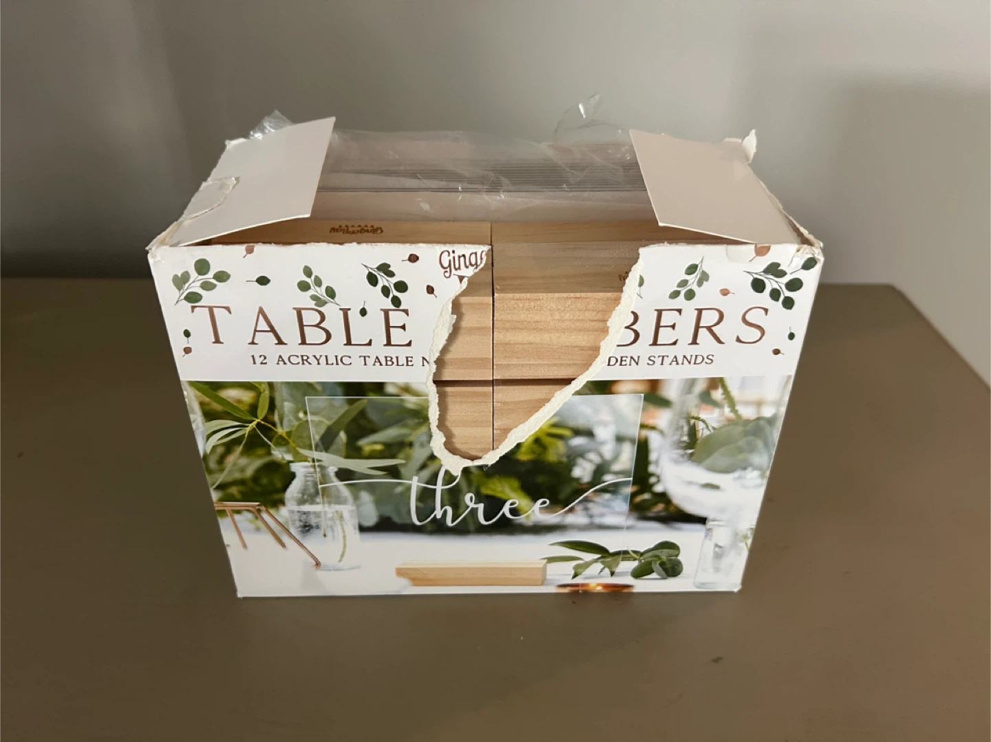 Ginger Ray Table Numbers 🥕