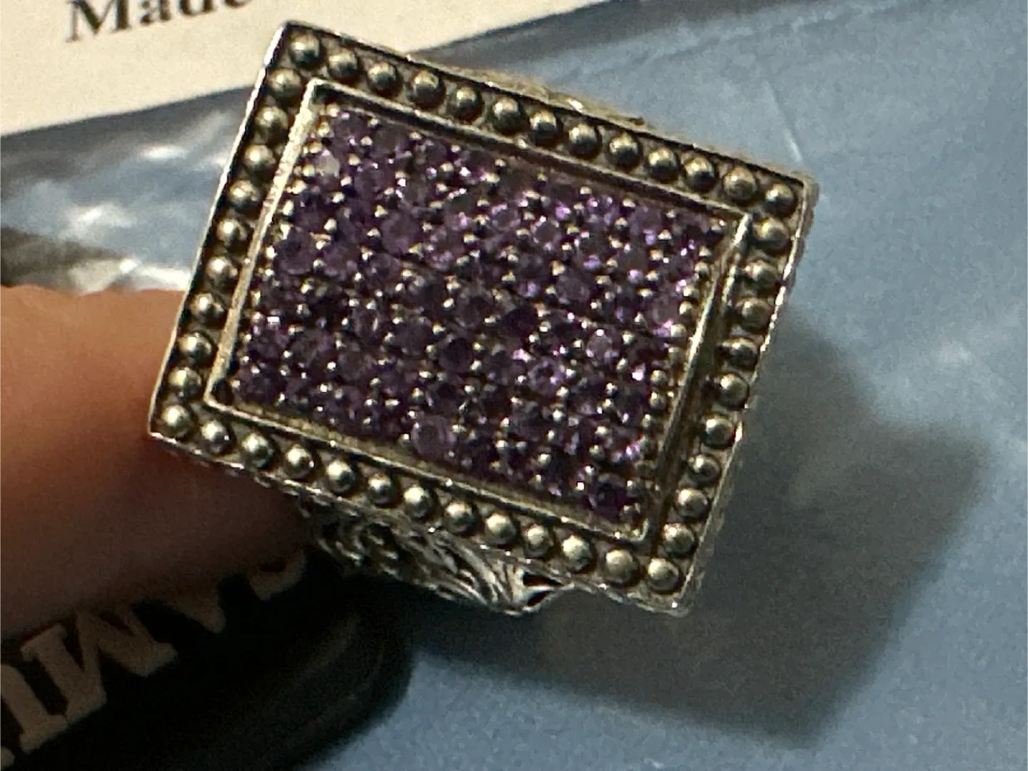 Samuel B. Collection Balinese Amethyst Ring size 6 image indicator(4)