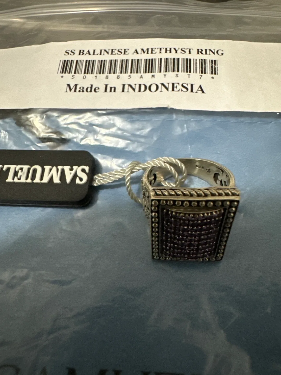 Samuel B. Collection Balinese Amethyst Ring size 6 image indicator(2)