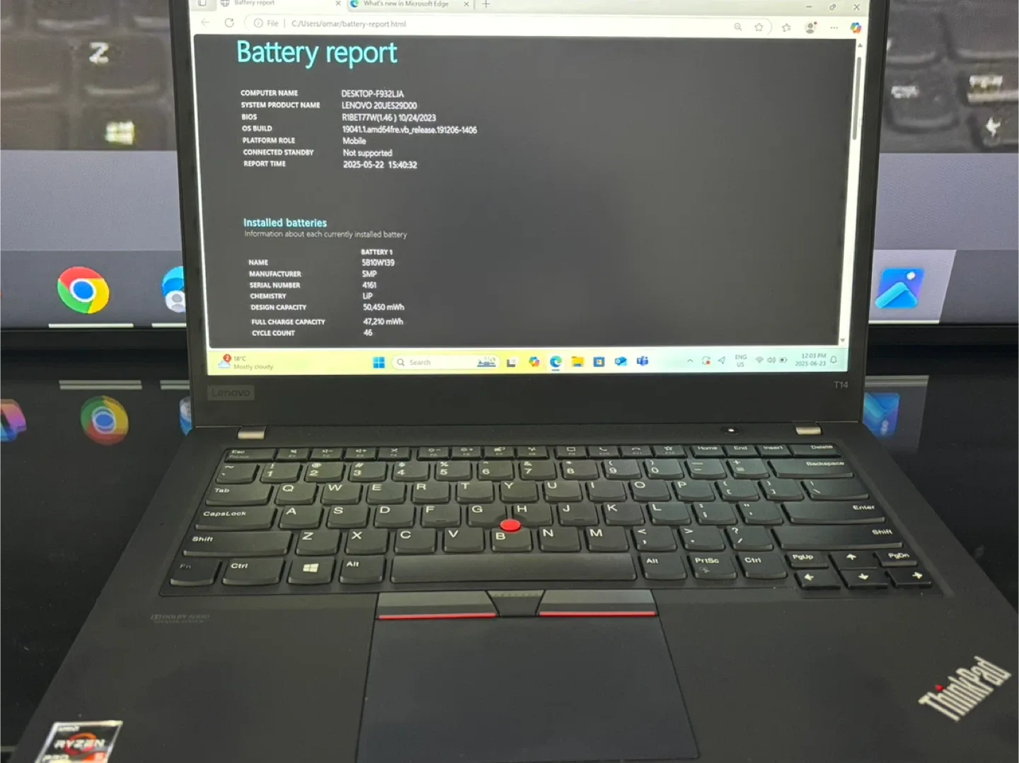 Lenovo ThinkPad T14 Laptop image indicator(6)