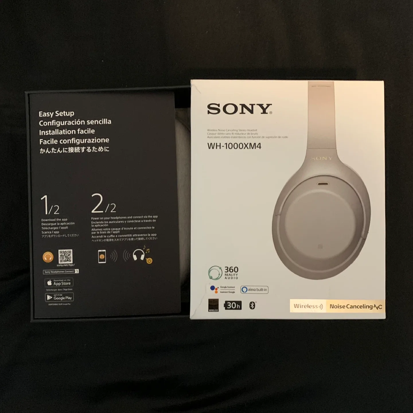 Sony WH-1000XM4 Wireless Noise Cancelling Headphones - Beige thumbnail