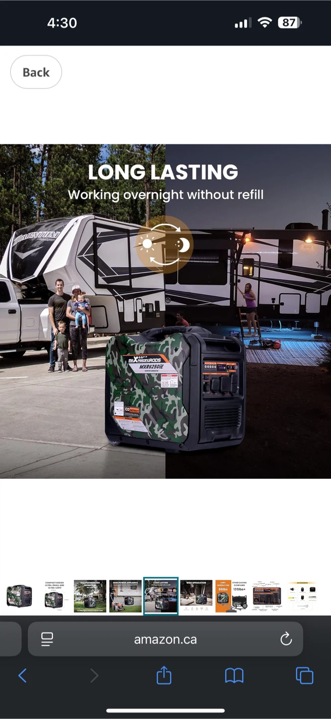 Brand New 5500w Inverter Generator gas powered electric start - photo 5