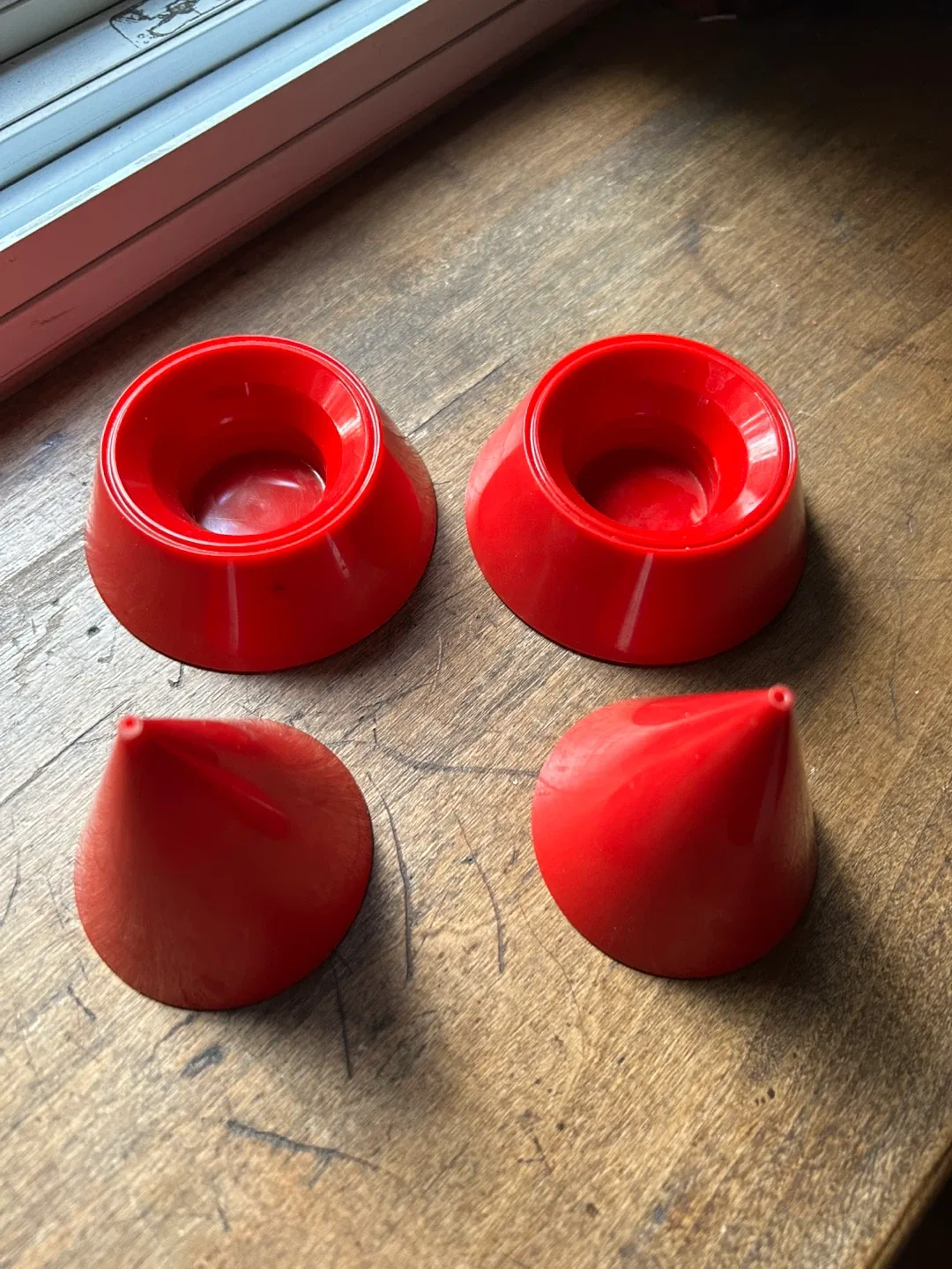 $8 MCM postmodern 2 x Bodum Swiss egg cups salt pepper image indicator(2)