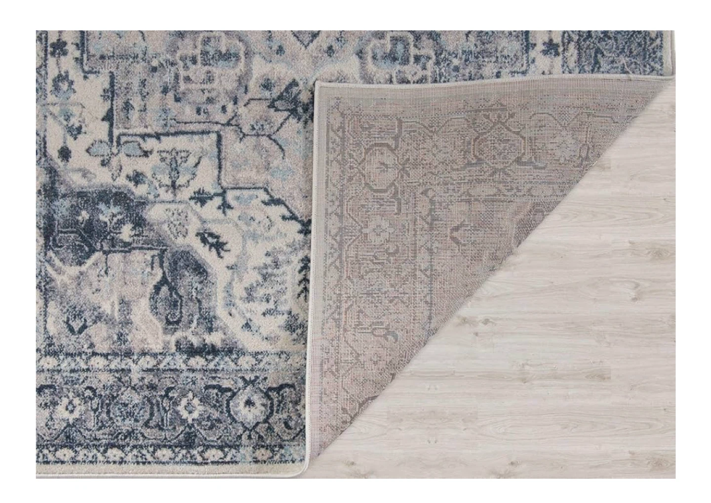 Area Rug - Blue & Grey
