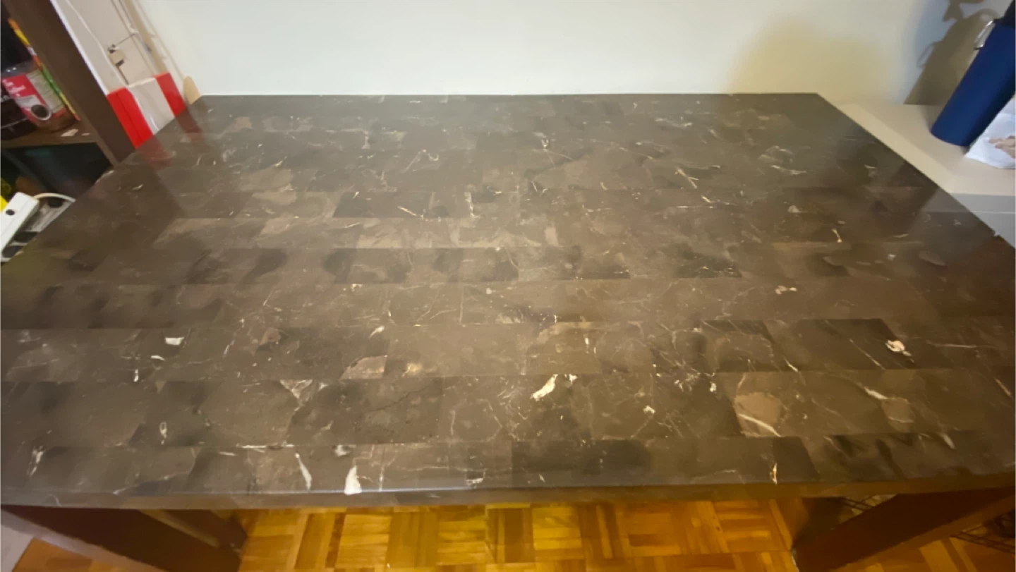 Marble Top Dining Table