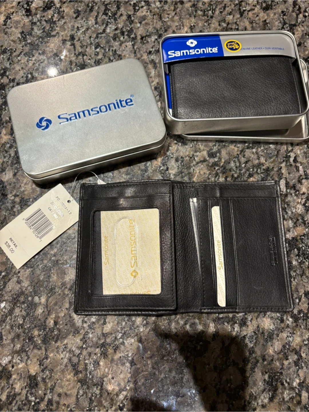 Samsonite Leather Wallet - New x2 image indicator(2)