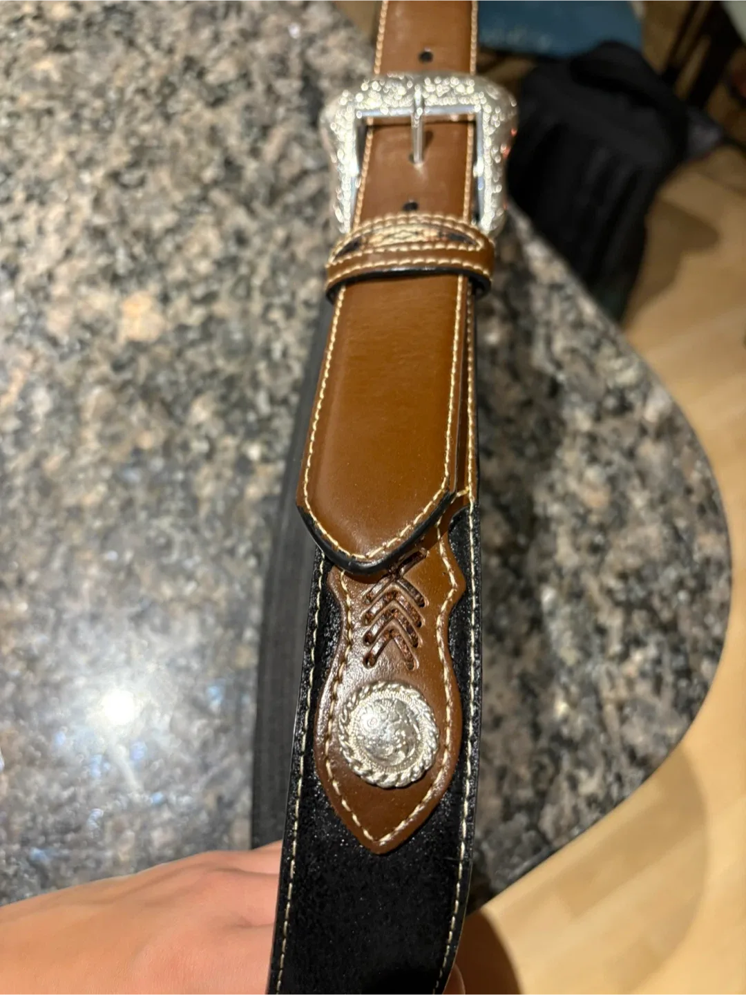 Nocona Belt Co. Leather Belt, Size 38 image indicator(6)