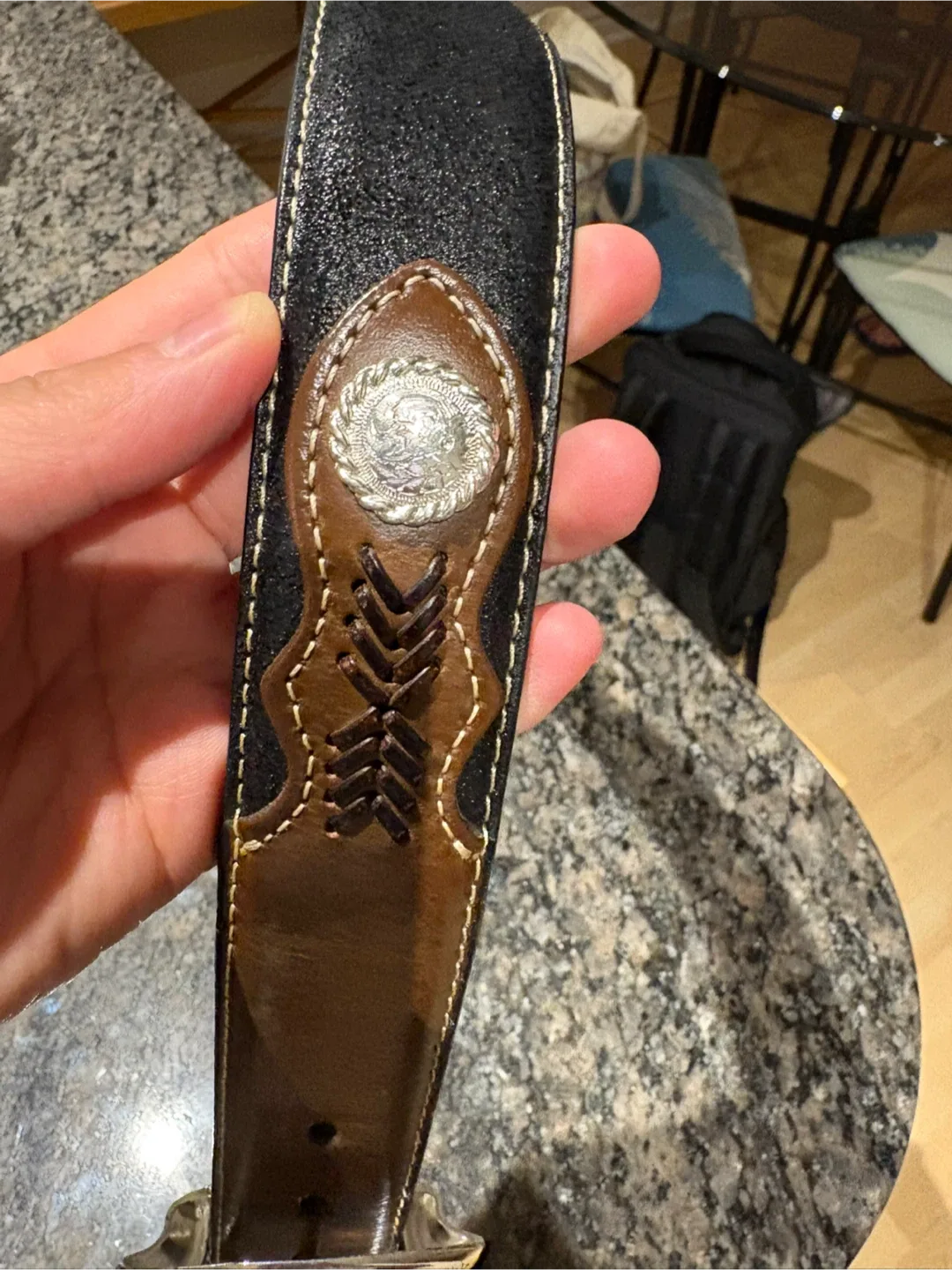 Nocona Belt Co. Leather Belt, Size 38 image indicator(4)