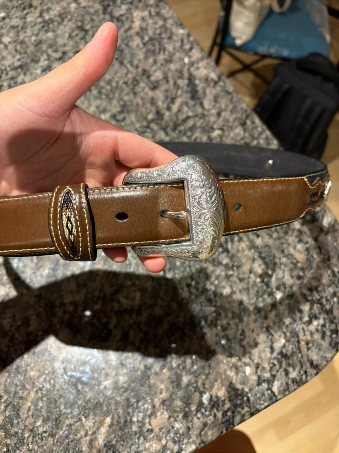 Nocona Belt Co. Leather Belt, Size 38 image indicator(3)