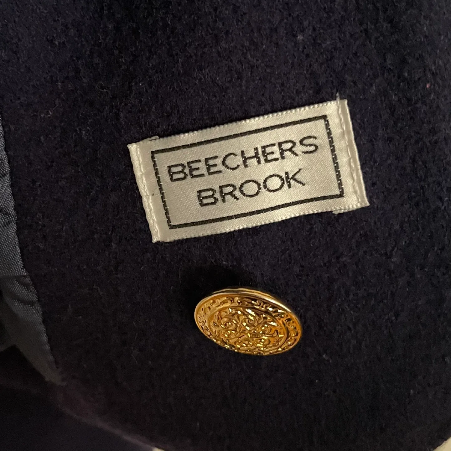 Vintage Wool Gold Button Royal Purple Blazer image indicator(5)