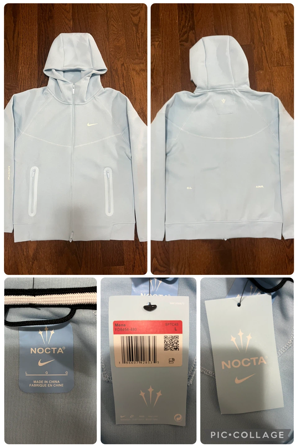 BRAND NEW NOCTA x Nike Tech Blue Hoodie - Size L