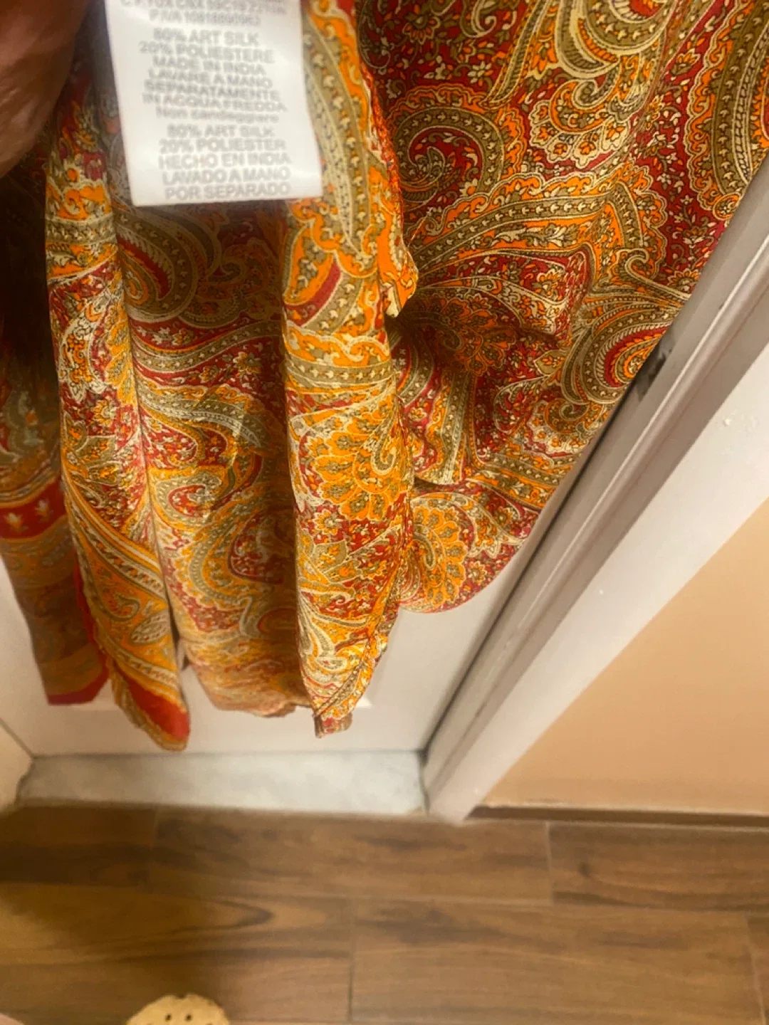 Silk Blend Kimono Style Dress image indicator(3)