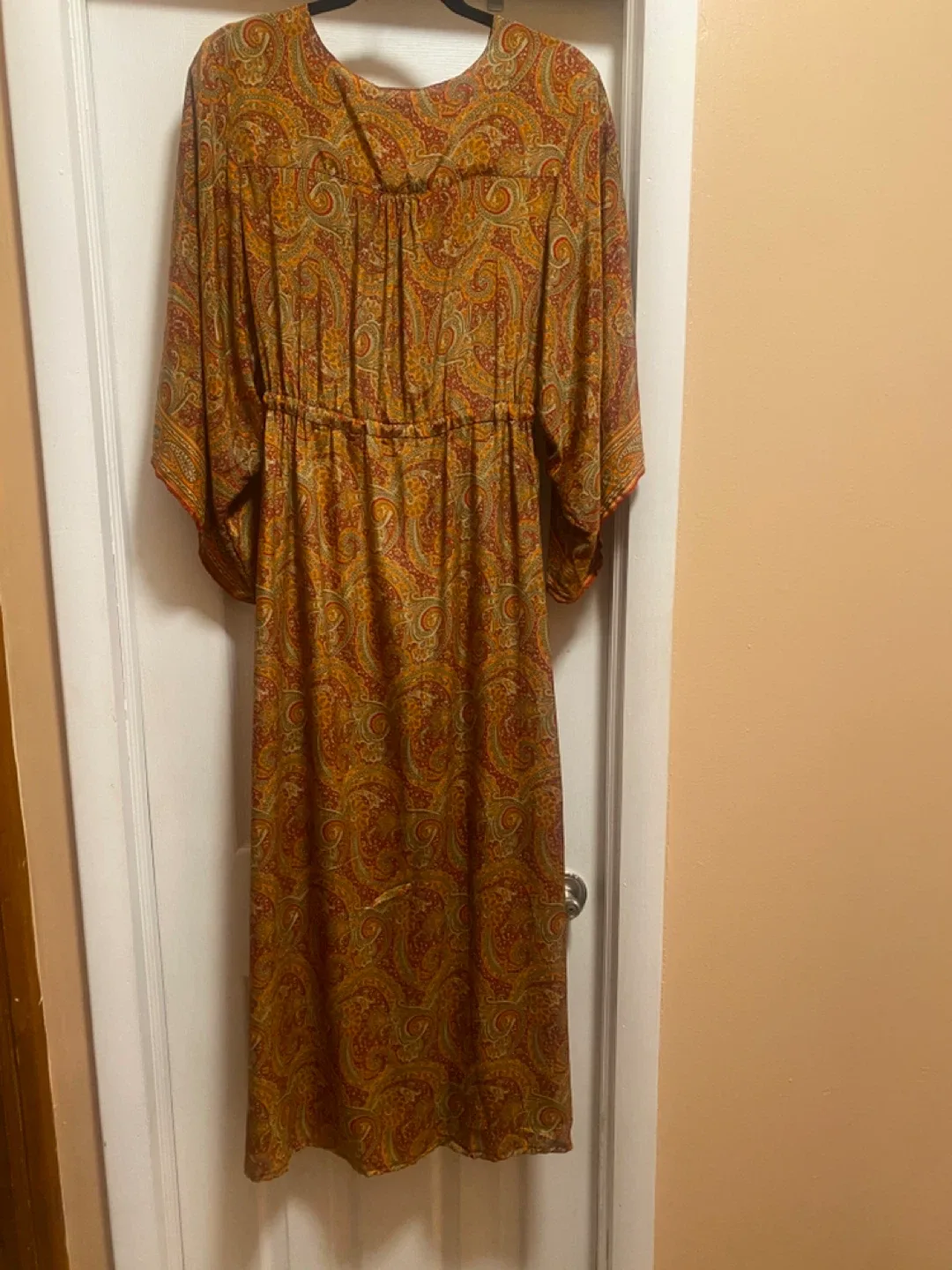 Silk Blend Kimono Style Dress image indicator(6)