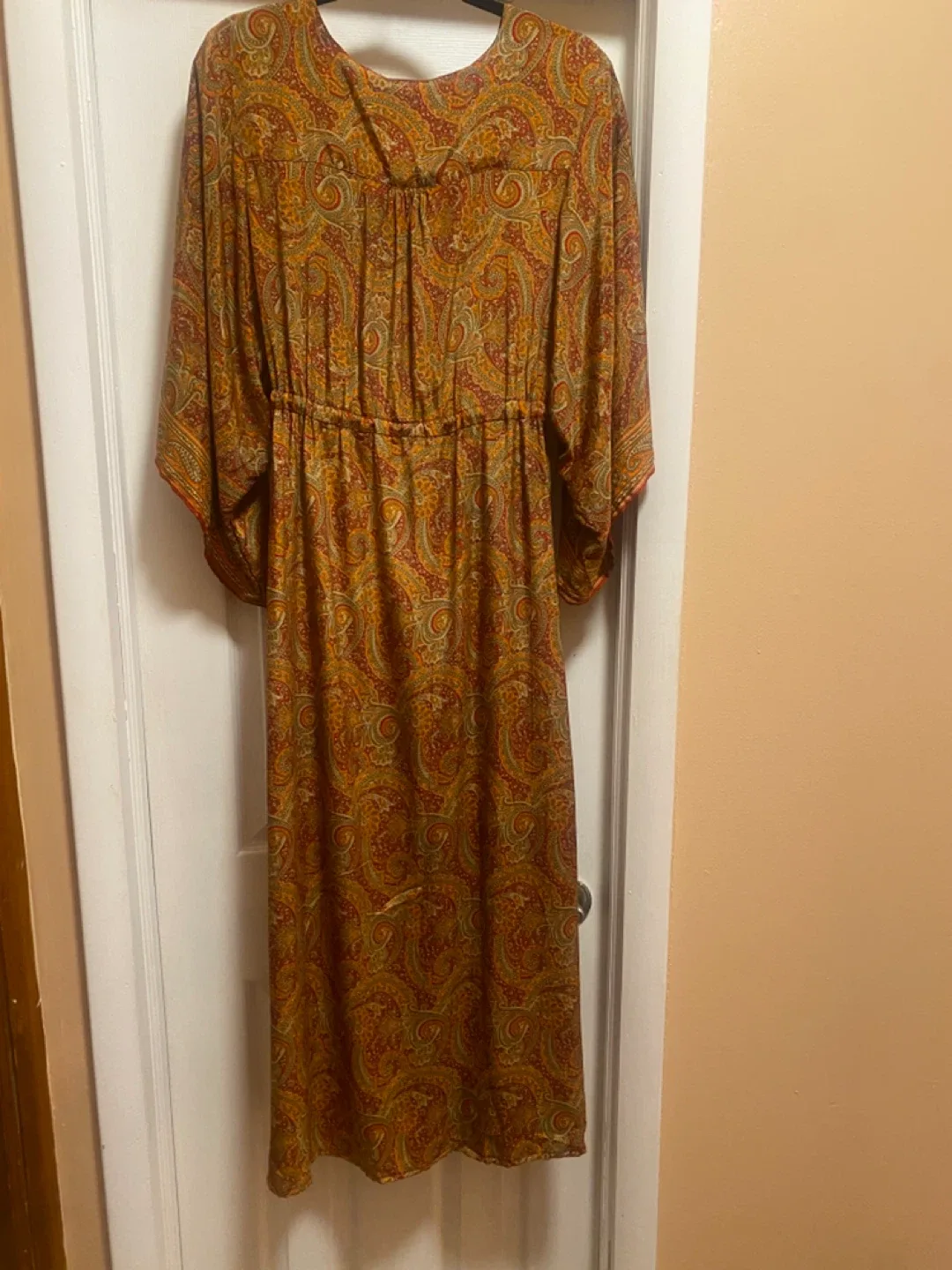 Silk Blend Kimono Style Dress image indicator(7)