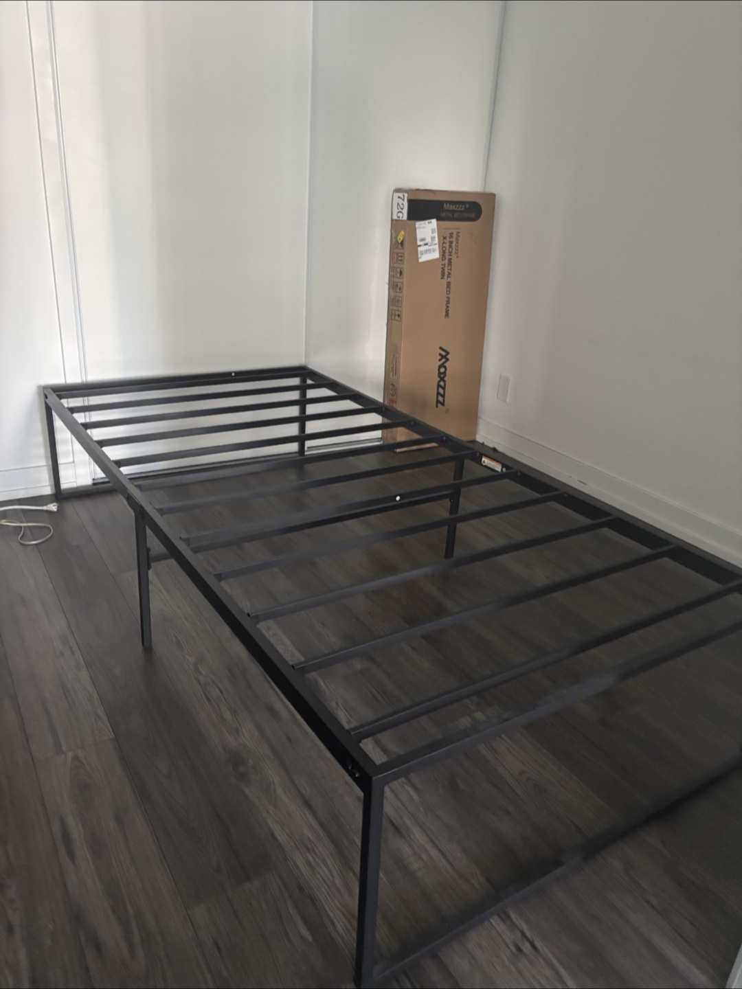 Maxzzz X-Long Twin 16 Inch Metal Bed Frame