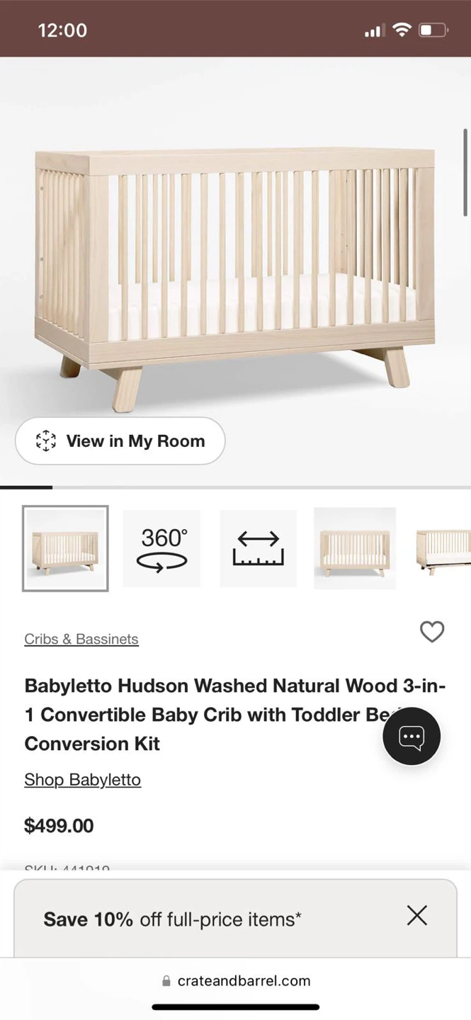 Babyletto Hudson 3-in-1 Convertible Crib - photo 3