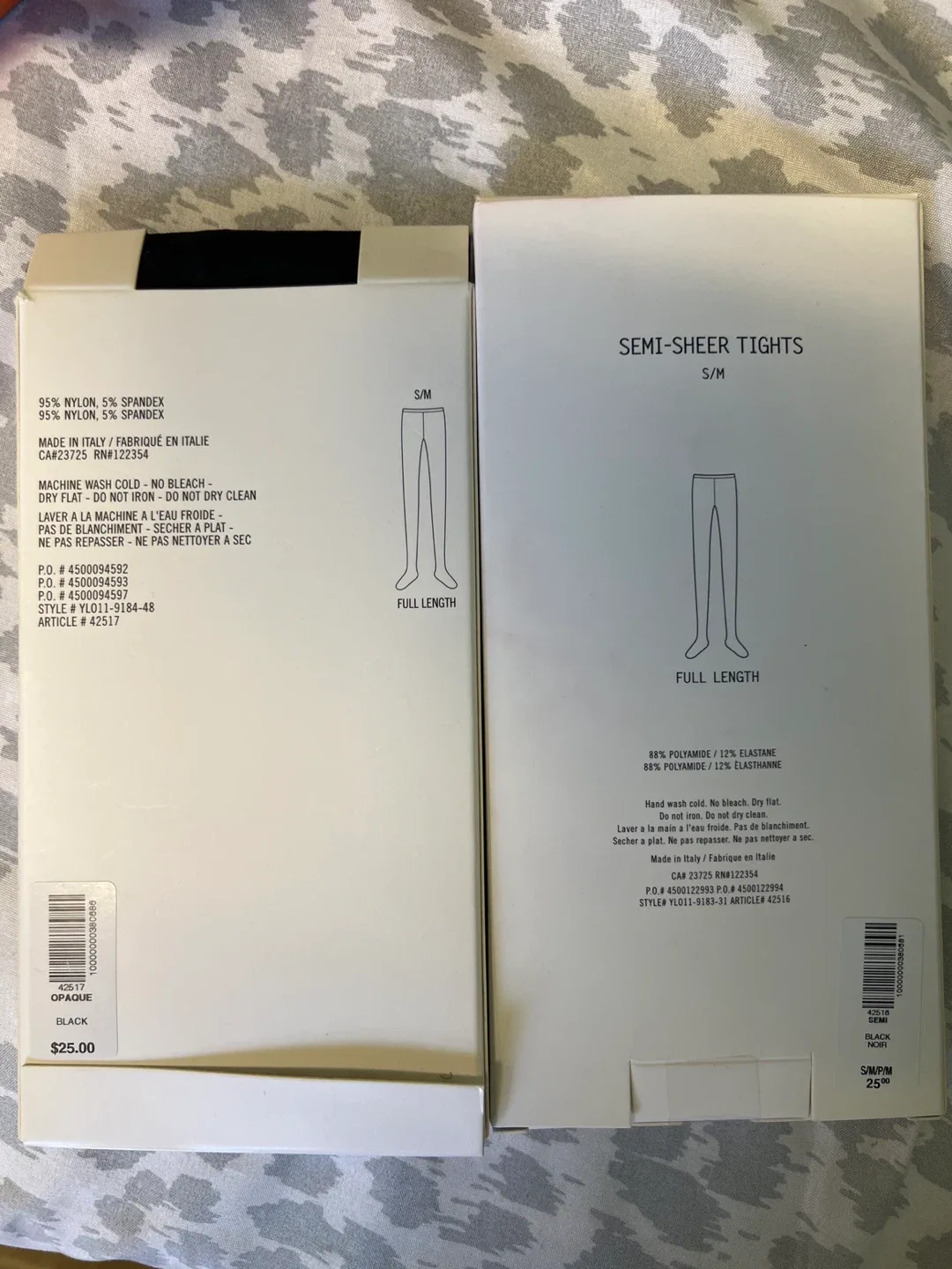 🥕Main Character Tights - Opaque & Semi-Sheer, S/M image indicator(2)