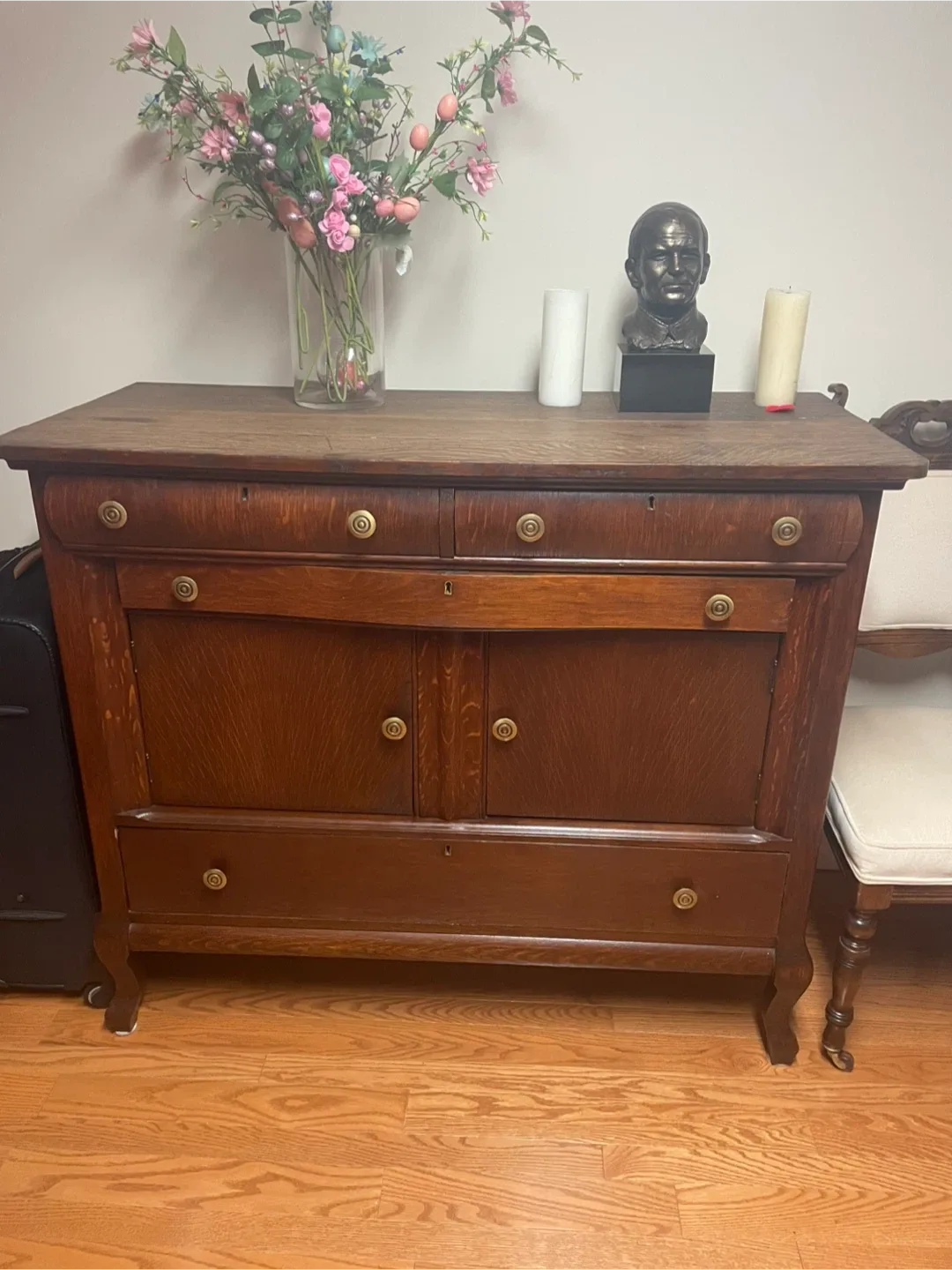 Antique Wooden Buffet Sideboard thumbnail