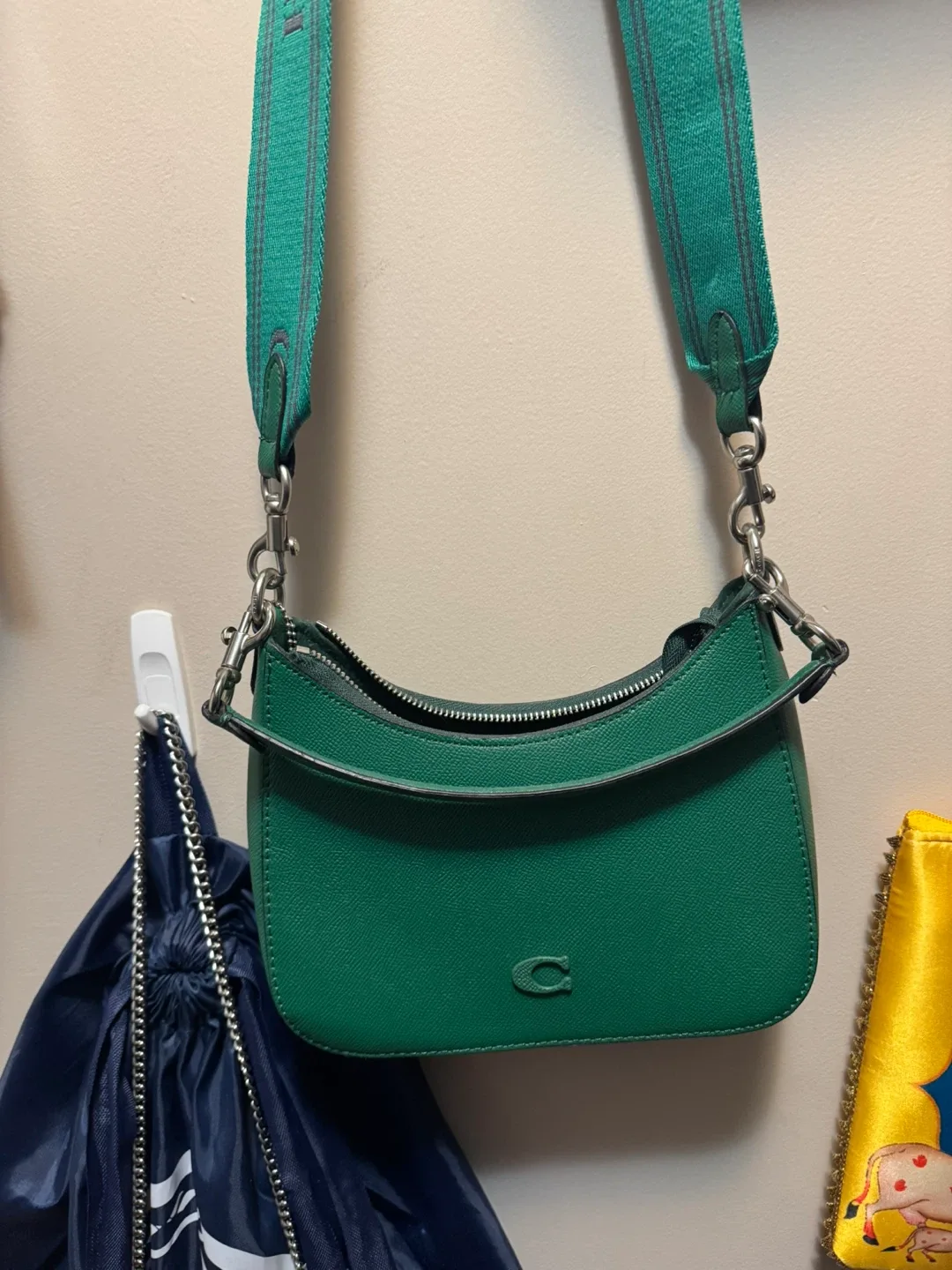 Coach Green Leather Shoulder Bag thumbnail