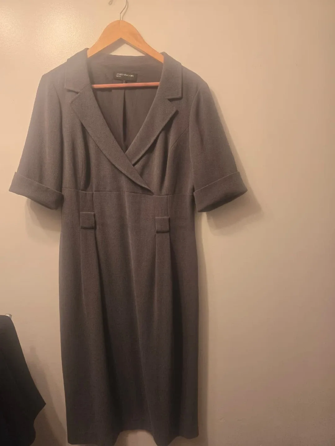 Jones New York Grey Dress🥕 thumbnail