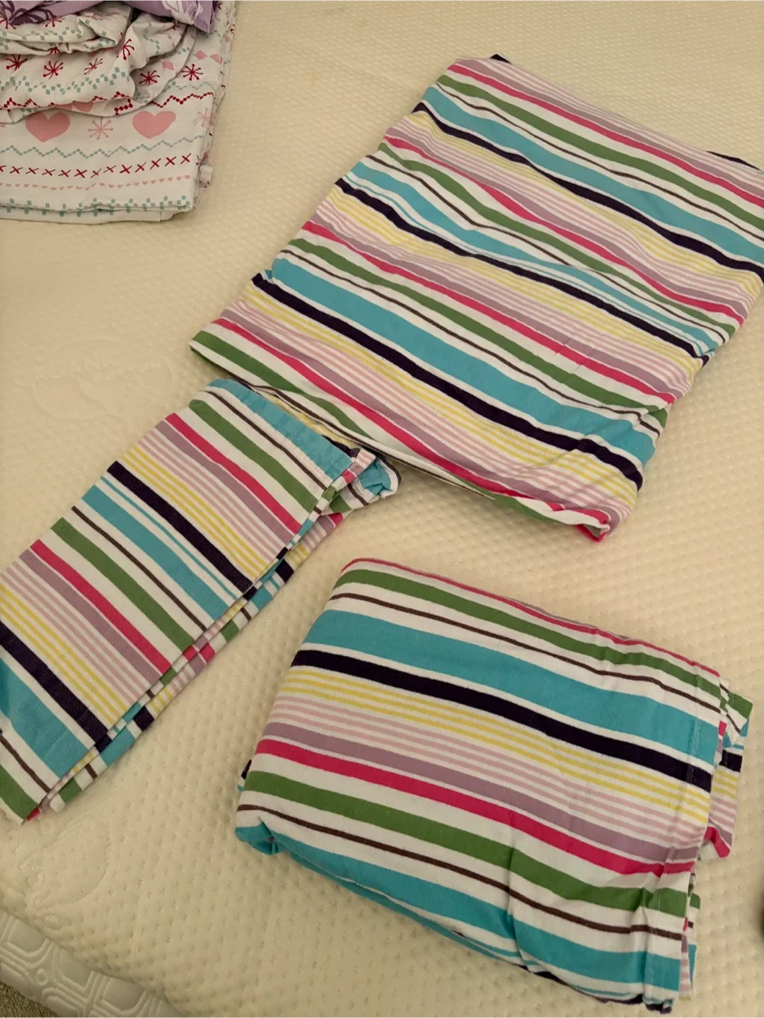 Twin Flannel Sheet Set - Striped thumbnail