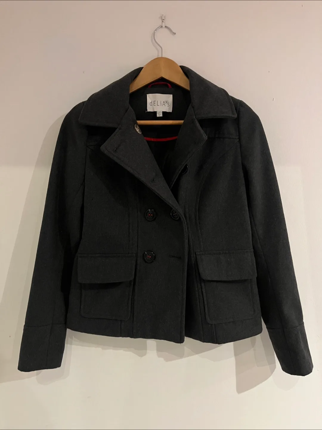Y2K dELiA*s Short Pea Coat thumbnail
