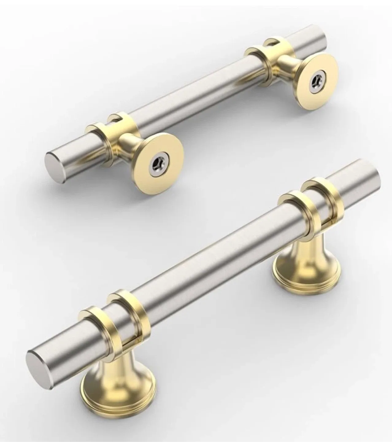 Cabinet Pulls, Gold & Silver, 5.1 inch thumbnail