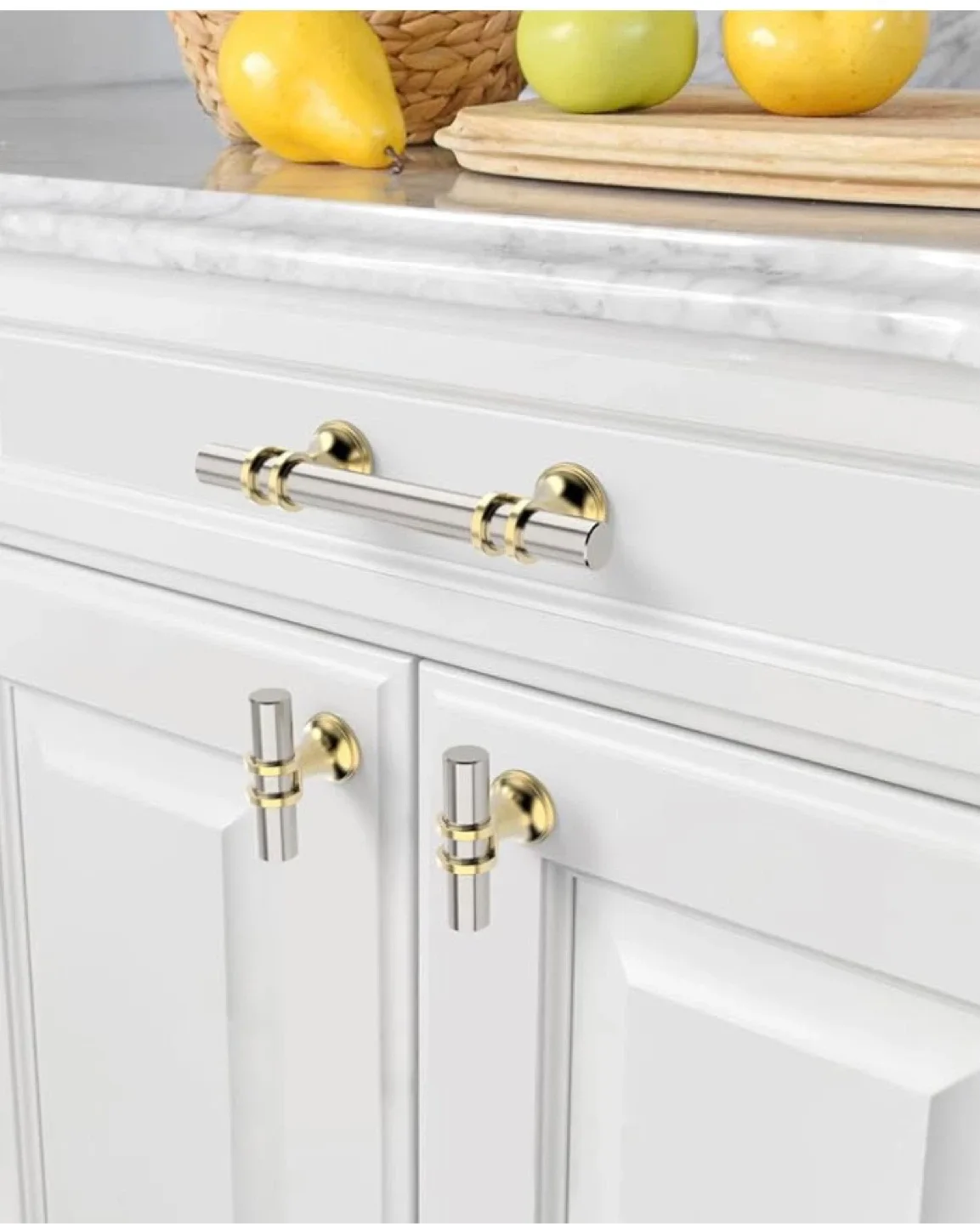 Cabinet Pulls, Gold & Silver, 5.1 inch image indicator(2)