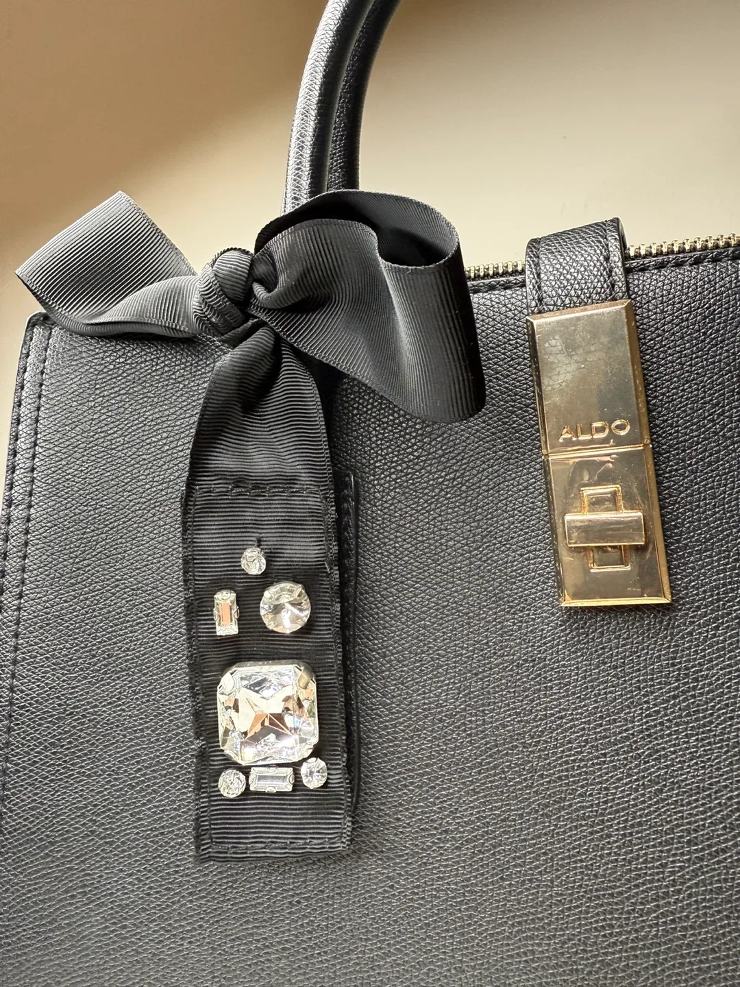 Aldo Black Tote Bag image indicator(2)