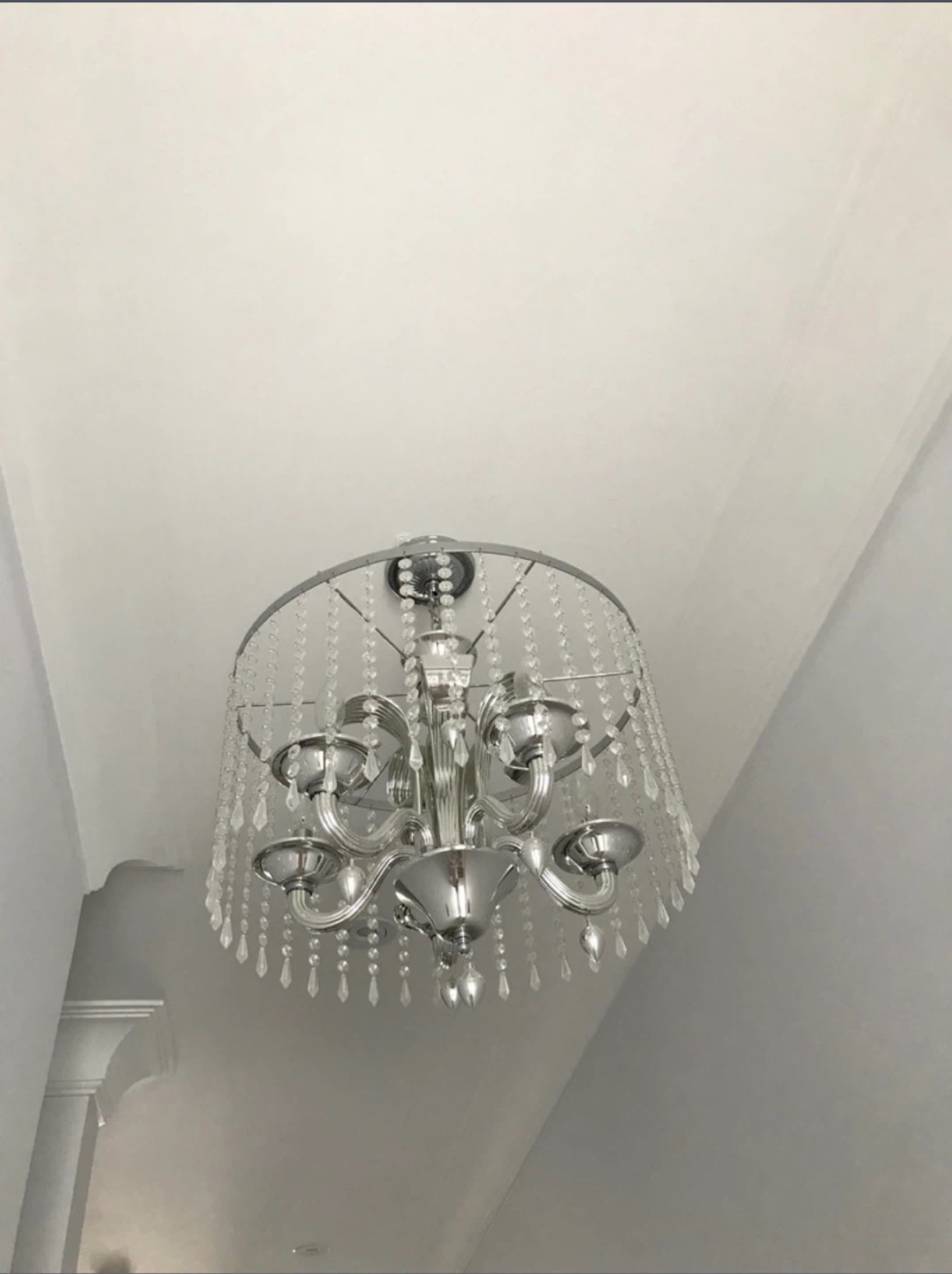 Silver Chandelier Lighting Fixture
