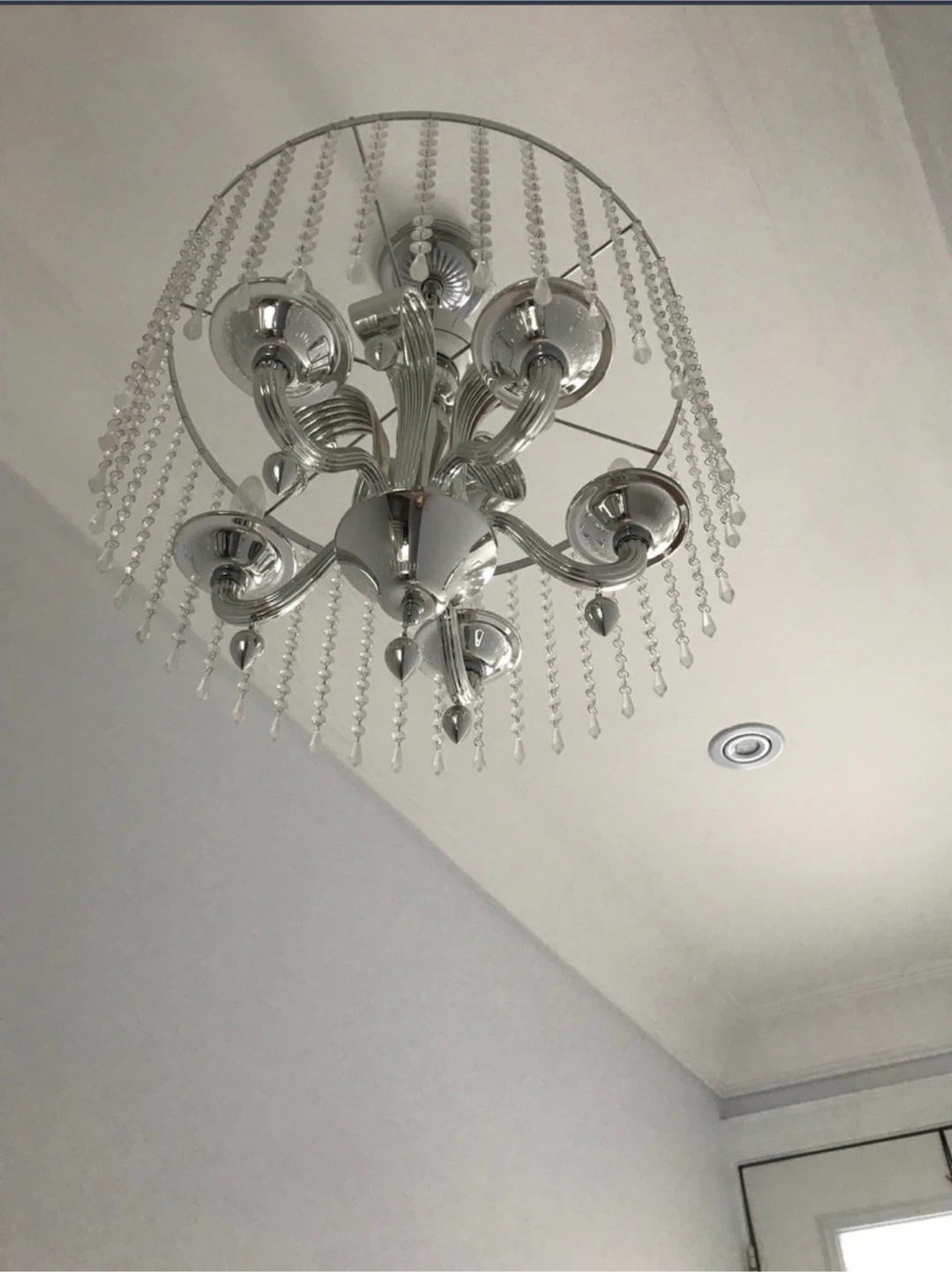 Silver Chandelier Lighting Fixture - photo 2