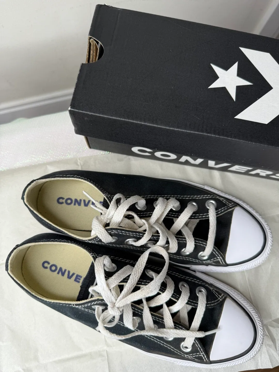 Converse All Star Black Low-Top Sneakers with Box image indicator(3)