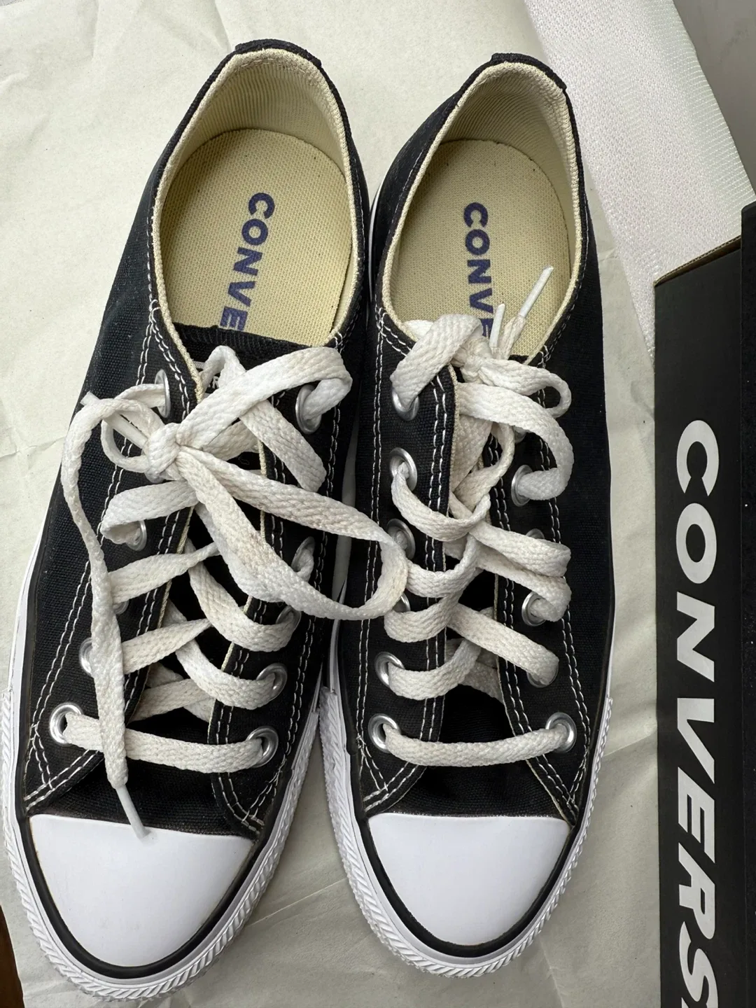 Converse All Star Black Low-Top Sneakers with Box image indicator(2)
