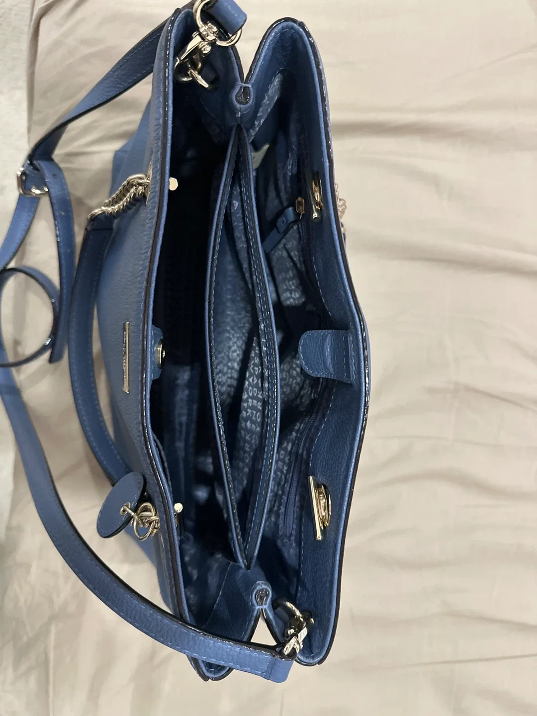 Kate Spade Blue Leather Shoulder Bag image indicator(3)