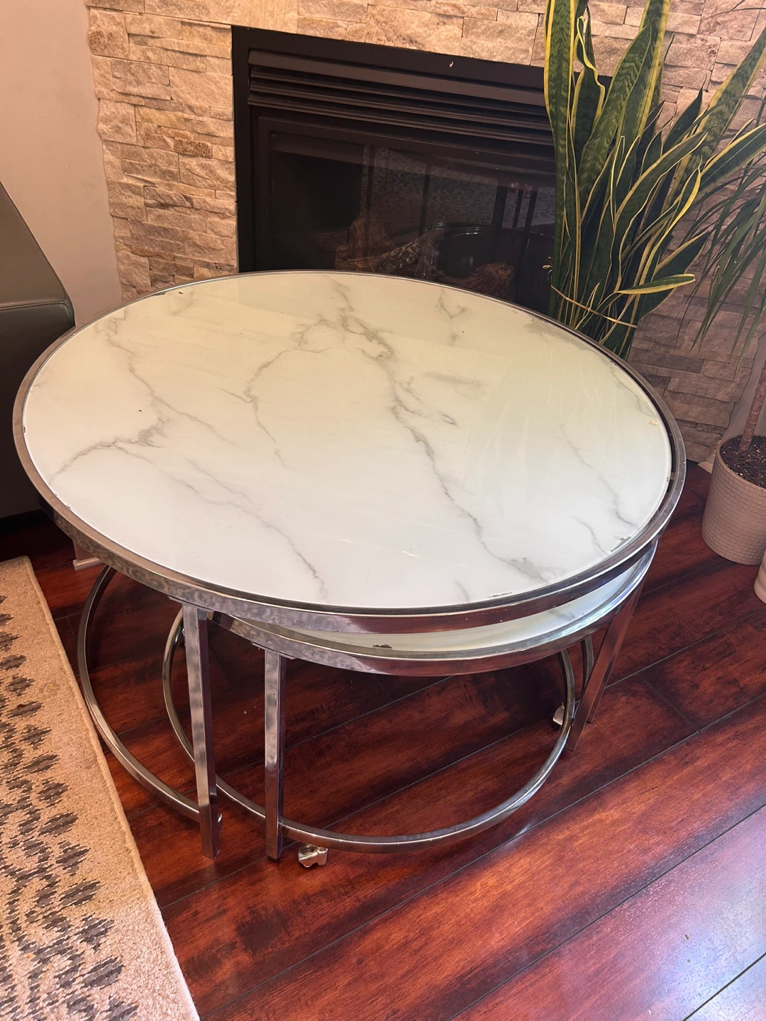 Nesting Coffee Tables - Marble Look - photo 2