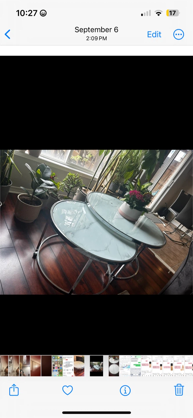 Nesting Coffee Tables - Marble Look
