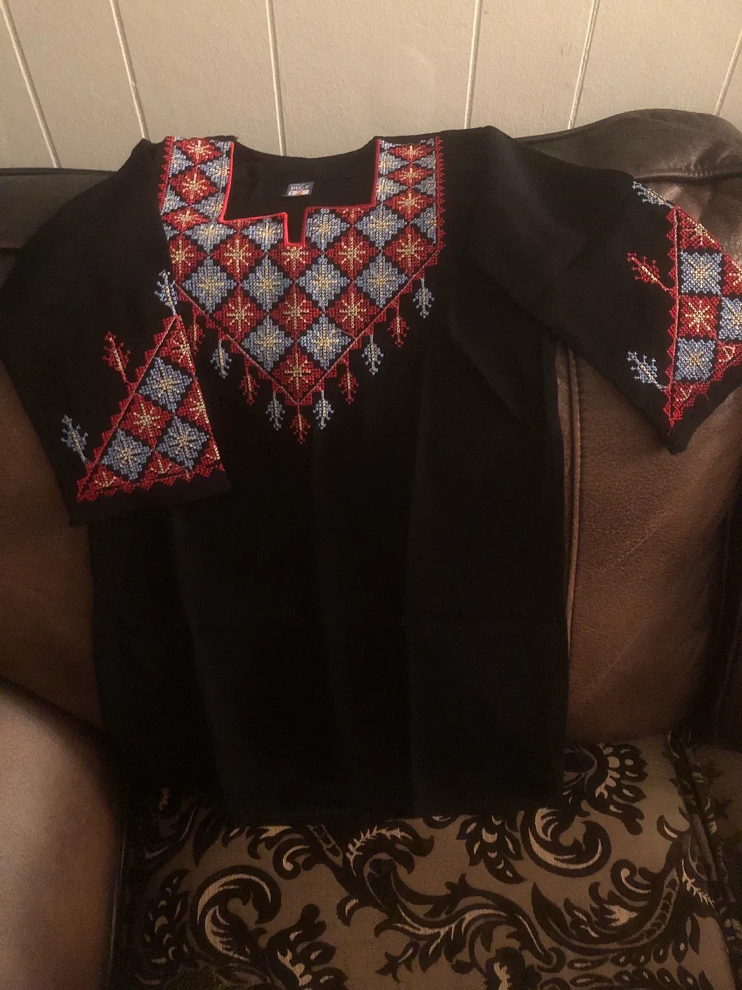 Black Embroidered Dress image indicator(5)