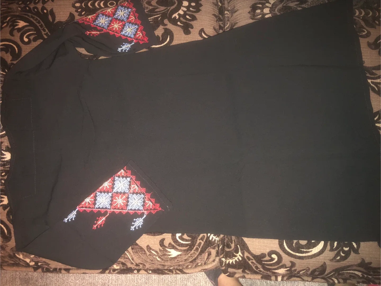 Black Embroidered Dress image indicator(4)