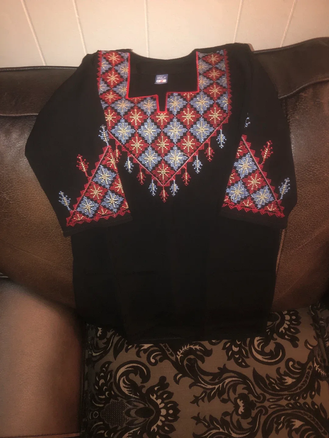 Black Embroidered Dress image indicator(6)