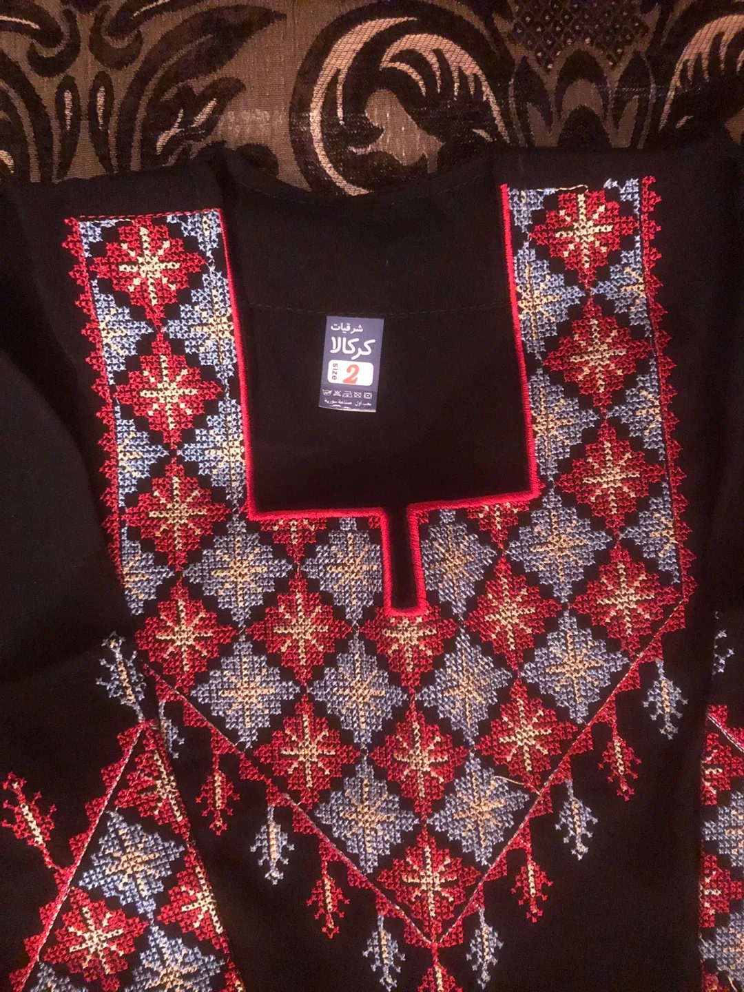 Black Embroidered Dress image indicator(2)