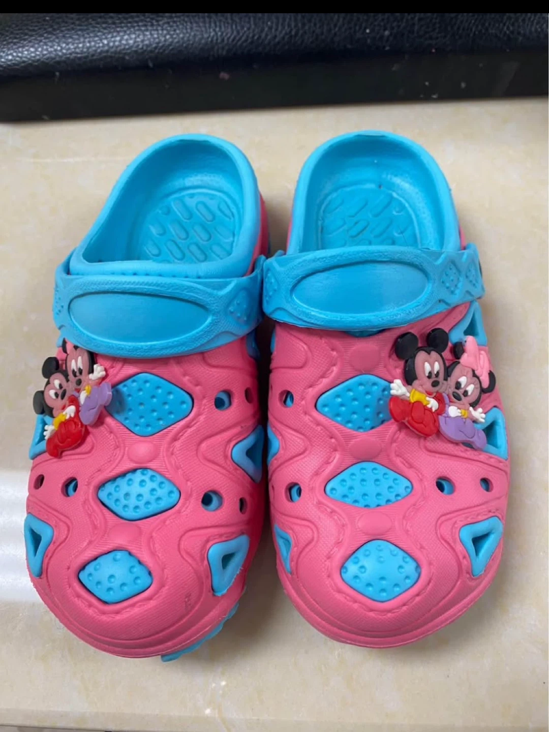 Kids Pink & Blue Sandals - Size 35