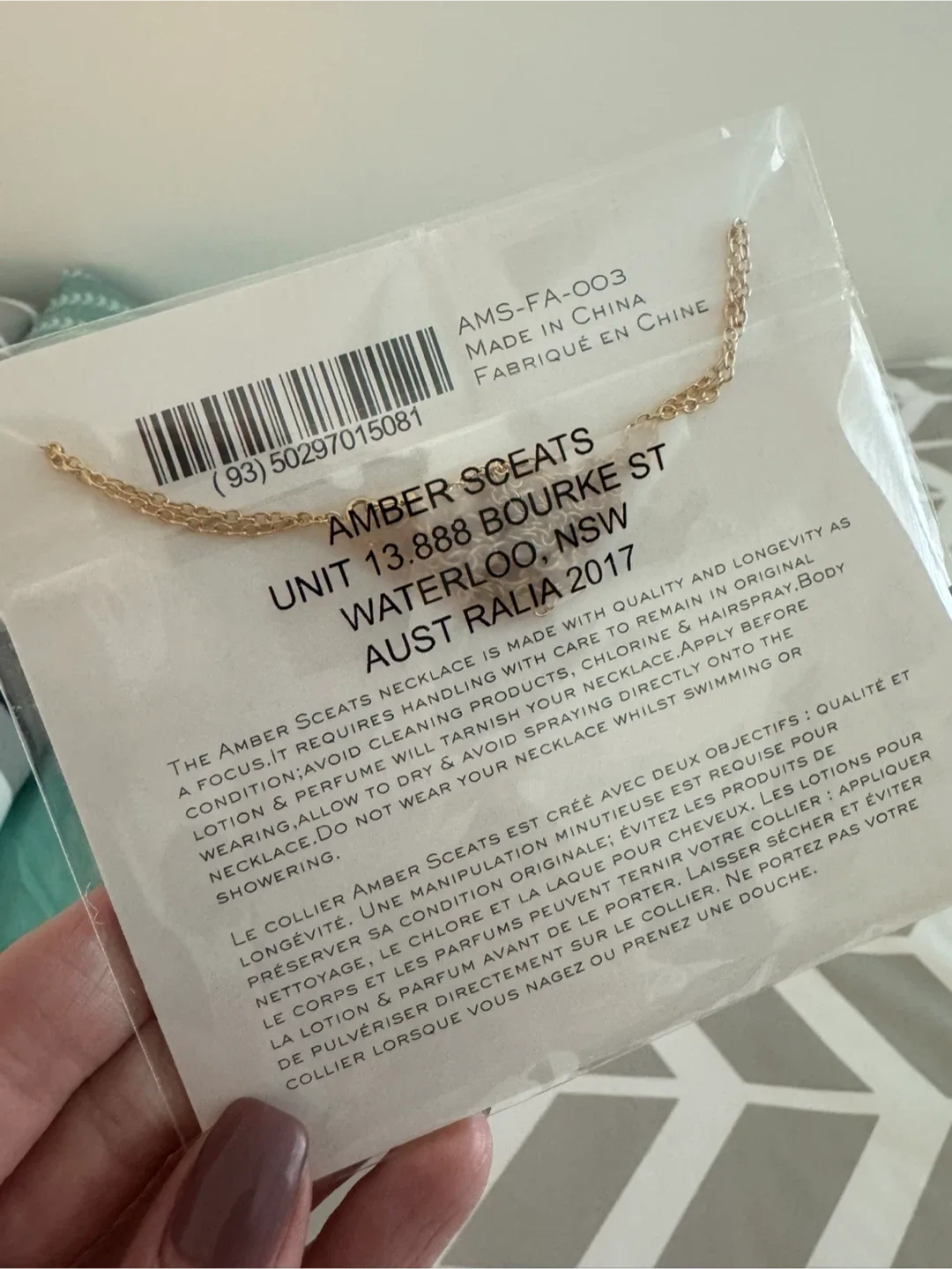 Amber Sceats Gold Necklace - New image indicator(3)